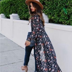Vici All is Well Floral Duster Kimono